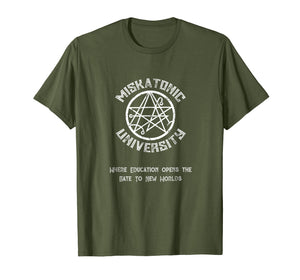 Funny shirts V-neck Tank top Hoodie sweatshirt usa uk au ca gifts for Miskatonic University: Gate to New Worlds Classic Horror Tee 1696357