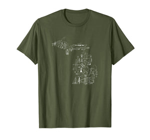 Funny shirts V-neck Tank top Hoodie sweatshirt usa uk au ca gifts for Michigan Up North Camping Nature Lake Life Collage T Shirt 2519734