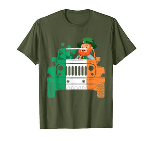 Funny shirts V-neck Tank top Hoodie sweatshirt usa uk au ca gifts for Leprechaun-Jeep St Patricks Day Mens Short Sleeve Tshirt 2696060