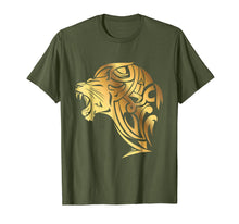 Load image into Gallery viewer, Funny shirts V-neck Tank top Hoodie sweatshirt usa uk au ca gifts for Calligraphy Art Gold Lion Fashion T-shirt for Men and Women 1818023
