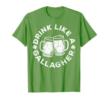 Load image into Gallery viewer, Funny shirts V-neck Tank top Hoodie sweatshirt usa uk au ca gifts for Drink Like A Gallagher T-Shirt Saint Patrick Day Gift 2042325

