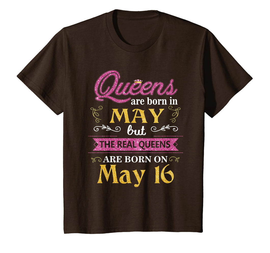 Funny shirts V-neck Tank top Hoodie sweatshirt usa uk au ca gifts for Queens Are Born In May But The Real On May T-Shirt 16 2325986