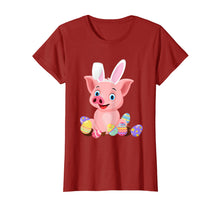 Load image into Gallery viewer, Funny shirts V-neck Tank top Hoodie sweatshirt usa uk au ca gifts for Pig With Bunny Rabbit Hat Easter Eggs T-Shirt Gifts 2729028
