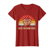 Load image into Gallery viewer, Best Cat Mom Ever T-Shirt Vintage Cat Momygift
