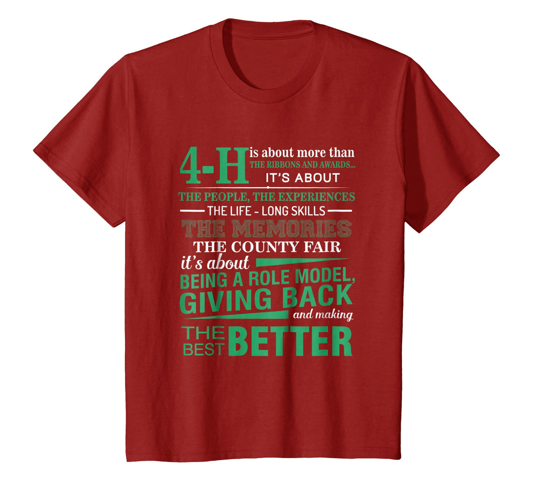 Funny shirts V-neck Tank top Hoodie sweatshirt usa uk au ca gifts for 4-H Experience Is More Than Ribbons And Awards 4H Shirt 1679939