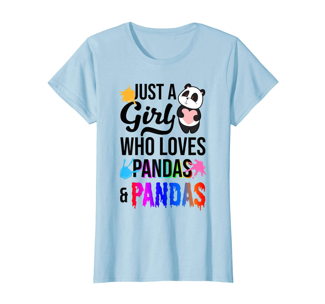 Funny shirts V-neck Tank top Hoodie sweatshirt usa uk au ca gifts for Just A Girl Who Loves Pandas And Slime T-Shirt 1516427