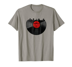 Baltimore Maryland Shirt Vintage Skyline Vinyl Record Tshirt