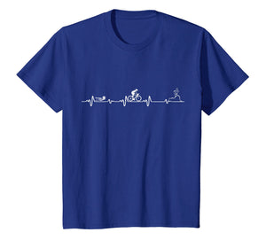 Funny shirts V-neck Tank top Hoodie sweatshirt usa uk au ca gifts for T-Shirt Triathlon heartbeat 754128