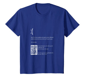 Blue Screen Of Death T-Shirt ;The Scariest Halloween Costume