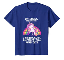 Load image into Gallery viewer, Funny shirts V-neck Tank top Hoodie sweatshirt usa uk au ca gifts for Unicorns Are Awesome Therefore I am A Unicorn Funny T-Shirt 1533834
