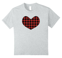 Load image into Gallery viewer, Funny shirts V-neck Tank top Hoodie sweatshirt usa uk au ca gifts for Valentine&#39;s Day Shirt, Buffalo Plaid Heart Shirt 1909006
