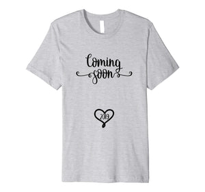 Funny shirts V-neck Tank top Hoodie sweatshirt usa uk au ca gifts for Pregnancy Baby Announcement-Coming Soon 2019-Pretty T-Shirt 1755286