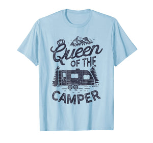 Funny shirts V-neck Tank top Hoodie sweatshirt usa uk au ca gifts for Queen of the Camper T shirt Outdoor Camping Camper Girls Tee 287252