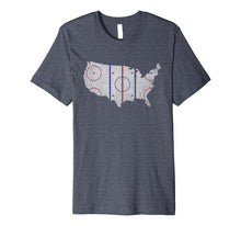 Load image into Gallery viewer, American Hockey Pride | Usa Map Design T-Shirt
