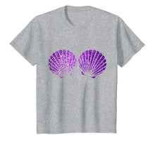 Load image into Gallery viewer, Funny shirts V-neck Tank top Hoodie sweatshirt usa uk au ca gifts for Purple Violet Mermaid Shell Bra T Shirt 858568

