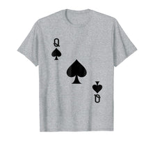 Load image into Gallery viewer, Funny shirts V-neck Tank top Hoodie sweatshirt usa uk au ca gifts for Queen Of Spades T-Shirt Playing Card Tee | Halloween Costume 2027913
