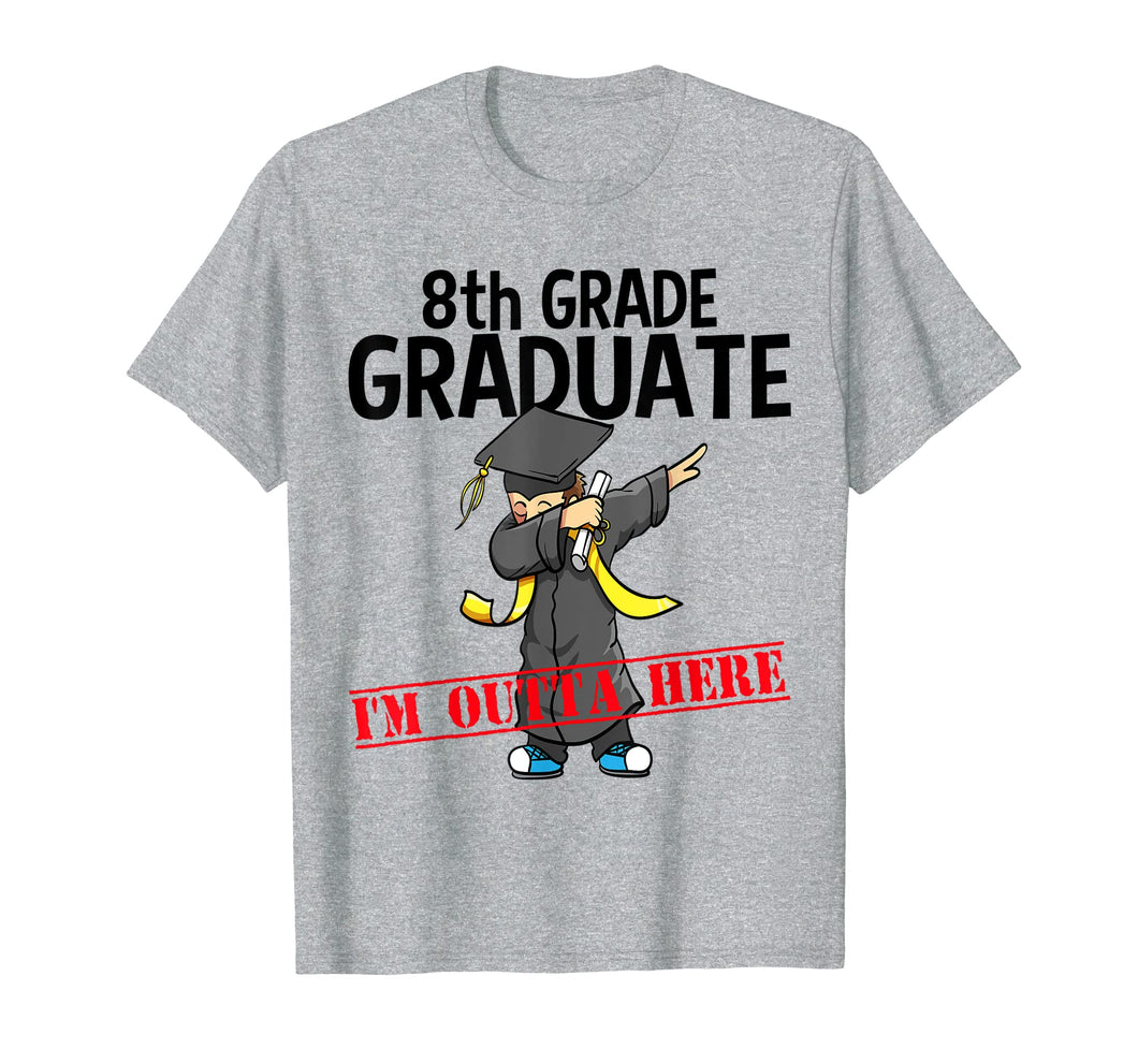 Funny shirts V-neck Tank top Hoodie sweatshirt usa uk au ca gifts for 8th Grade Graduation Shirt Funny Dabbing Boy Party Gift Idea 1002144