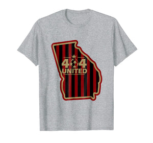 404 United Atlanta Soccer Original Design Georgia Map Shirt