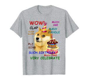 Funny shirts V-neck Tank top Hoodie sweatshirt usa uk au ca gifts for Very Birthday Doge T-Shirt Wow! 1702643