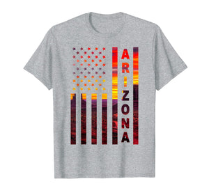 Funny shirts V-neck Tank top Hoodie sweatshirt usa uk au ca gifts for Arizona Sunset American Flag Flagstaff Tucson State TShirt 2350366