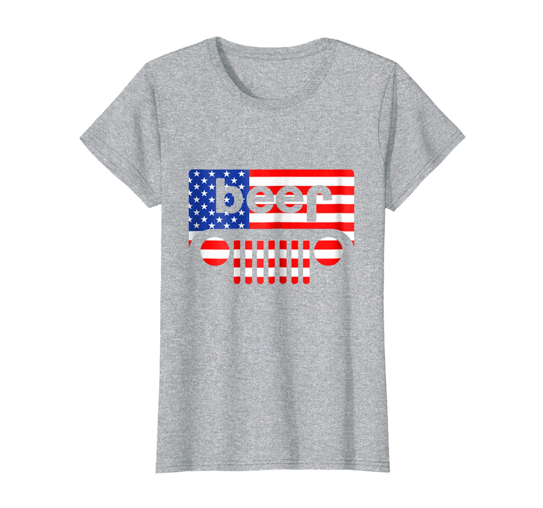 Beer Jeep Beej Lover Independence Day Gift American Shirt